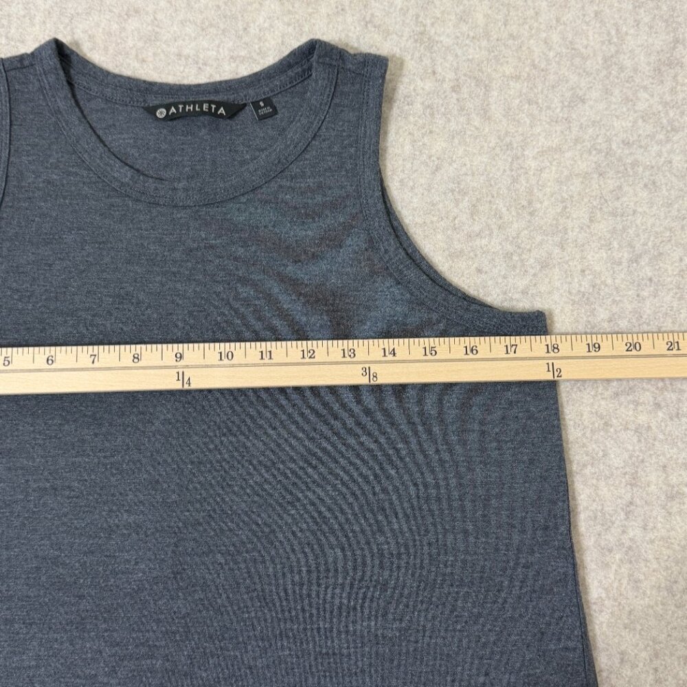 Athleta Gray Performance Tank Top Modal Blend Athletic Sleeveless Small - Picture 5 of 8